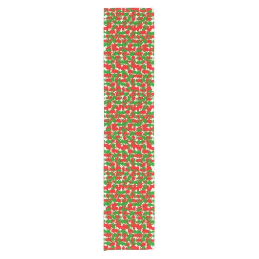 kerstschilder korte tafelloper (Voorkant)