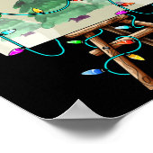 Kerstschilder Ontwerp Santa Xmas Paint Artist Poster (Hoek)