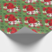 Kerstschilderafdrukken met kersttasje cadeaupapier (Hoek)