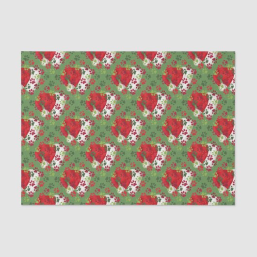 Kerstschilderafdrukken met kersttasje tissuepapier (Voorkant)