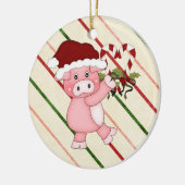 kerstschilderij keramisch ornament (Links)