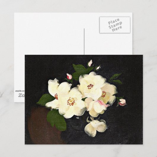 kerstschilderij, Rozen Briefkaart (Voorkant / Achterkant)