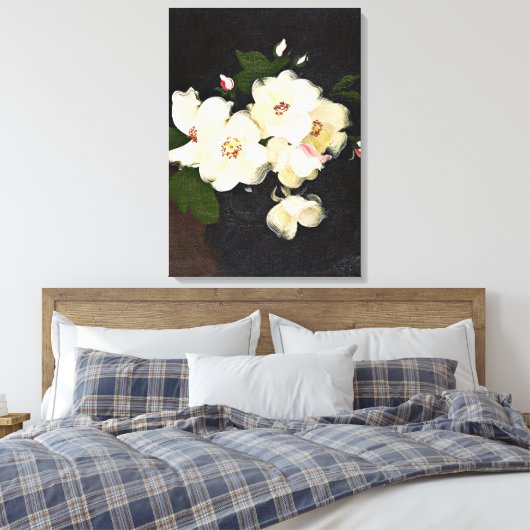 kerstschilderij, Rozen Canvas Afdruk (Insitu (Slaapkamer))