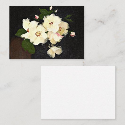 kerstschilderij, Rozen Notitiekaartje (Voorkant / Achterkant)