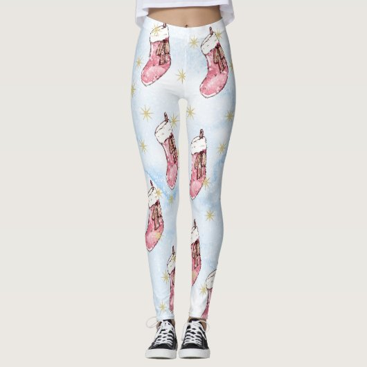 kerstschilderijen leggings (Voorkant)