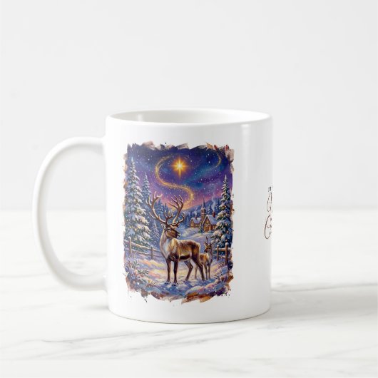 Kerstschildering Mok (Links)