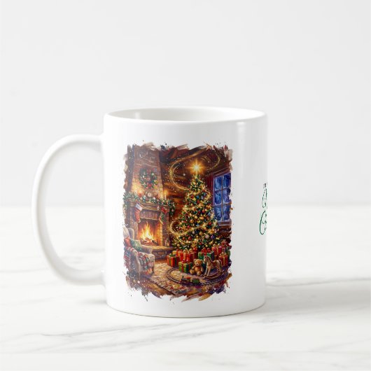 Kerstschildering Mok (Links)