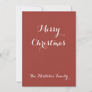 Kerstschildering onder de Mistletoe Feestdagenkaart