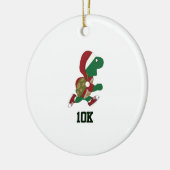 Kerstschildpad 10K Keramisch Ornament (Links)