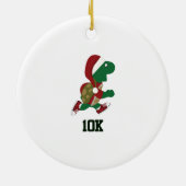 Kerstschildpad 10K Keramisch Ornament (Achterkant)