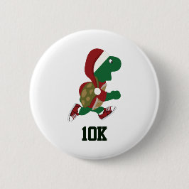 Kerstschildpad 10K Ronde Button 5,7 Cm
