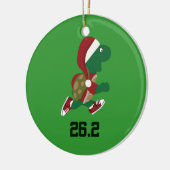 Kerstschildpad 26.2 keramisch ornament (Links)