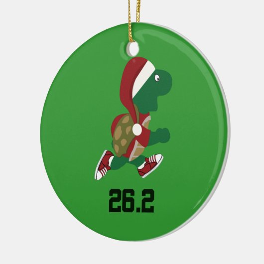 Kerstschildpad 26.2 keramisch ornament (Links)