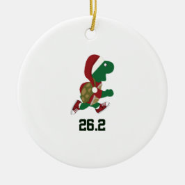 Kerstschildpad 26.2 keramisch ornament