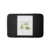 Kerstschildpad A-Line Jurk Badmat (Voorkant)