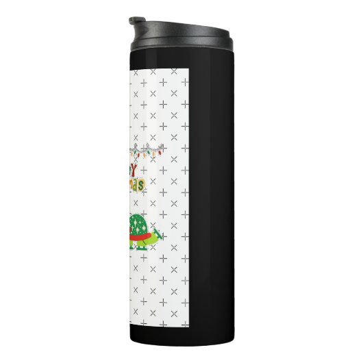 Kerstschildpad A-Line Jurk Thermosbeker (Geroteerd rechts)