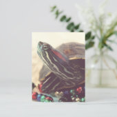 Kerstschildpad Briefkaart (Staand voorkant)