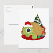 kerstschildpad briefkaart (Voorkant / Achterkant)