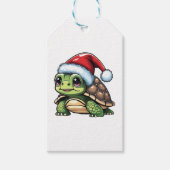kerstschildpad cadeaulabel (Voorkant)