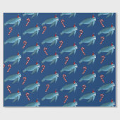 Kerstschildpad Cadeaupapier (Vlak)