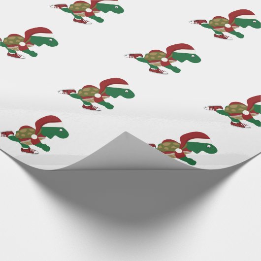 Kerstschildpad Cadeaupapier (Hoek)
