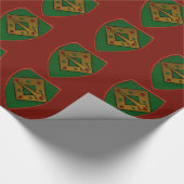 Kerstschildpad Cadeaupapier (Hoek)