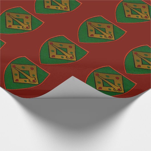 Kerstschildpad Cadeaupapier (Hoek)