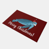 Kerstschildpad deurmat (Schuin)