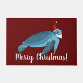Kerstschildpad  deurmat (Voorkant)