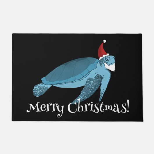 Kerstschildpad Deurmat (Voorkant)