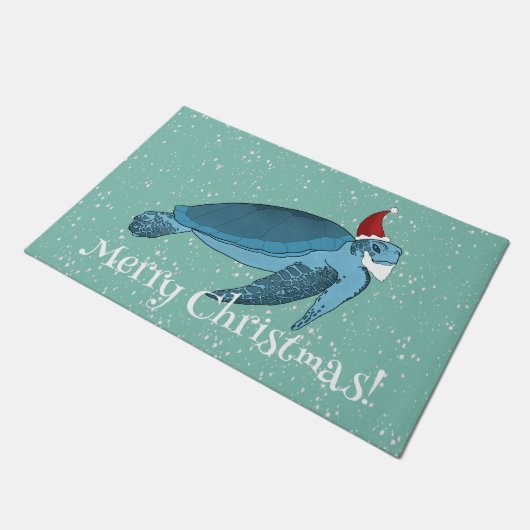 Kerstschildpad Deurmat (Schuin)