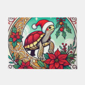 kerstschildpad deurmat (Voorkant)
