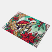 kerstschildpad deurmat (Schuin)