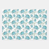 Kerstschildpad en Waterverf met botanische bladere Inpakpapier Vel (Voorkant)