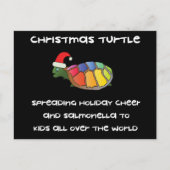 kerstschildpad feestdagenkaart (Voorkant)