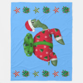 kerstschildpad fleece deken (Voorkant)