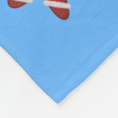 kerstschildpad fleece deken (Hoek)