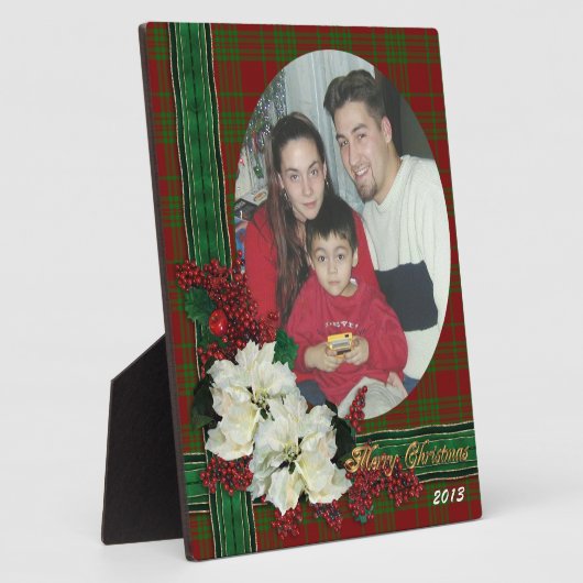 Kerstschildpad fotoplaque plaid fotoplaat (Zijkant)