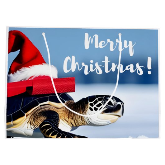 kerstschildpad groot cadeauzakje (Achterkant)