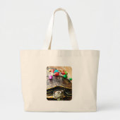 kerstschildpad grote tote bag (Voorkant)