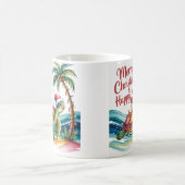 Kerstschildpad in het paradijs koffiemok (Center)