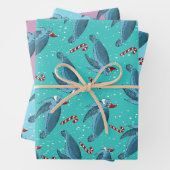 Kerstschildpad Inpakpapier Vel (In situ)