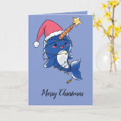 Kerstschildpad Kaart (Gele Bloem)