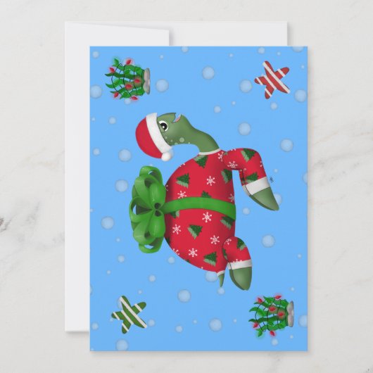 Kerstschildpad  kaart (Voorkant)
