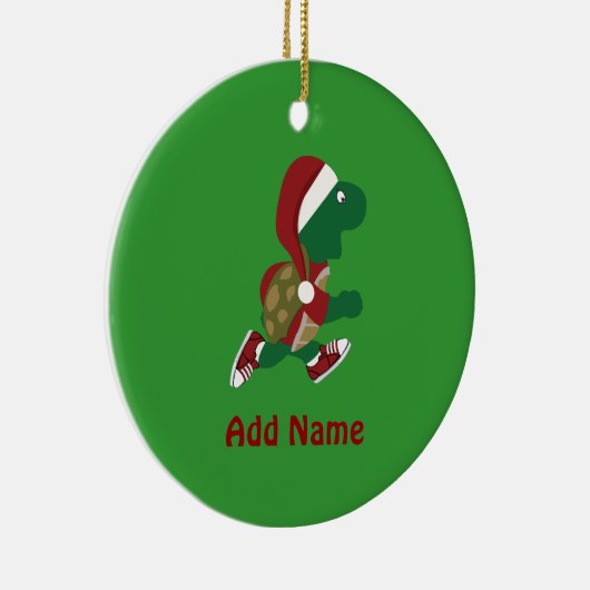 Kerstschildpad Keramisch Ornament (Rechts)