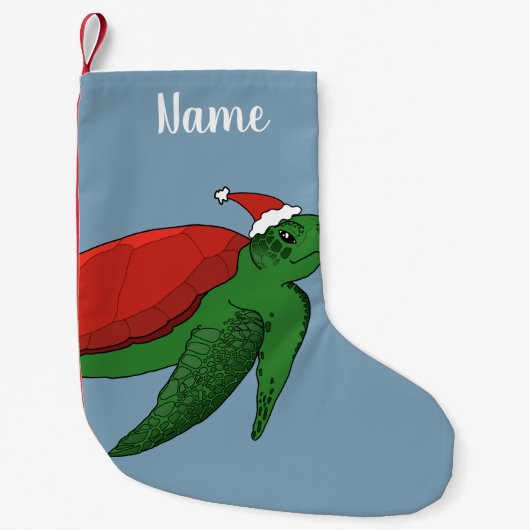 Kerstschildpad Kleine Kerstsok (Voorkant)