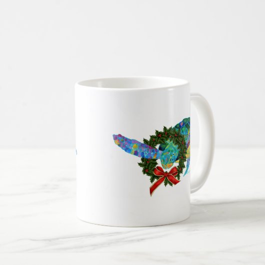 Kerstschildpad Koffiemok (Voorkant rechts)