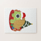 kerstschildpad legpuzzel (Horizontaal)