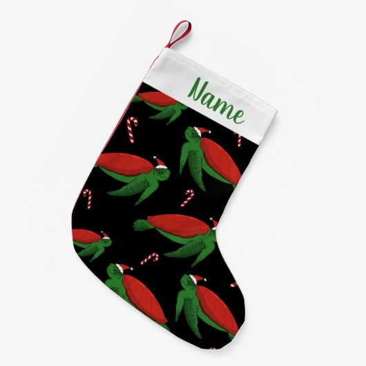 kerstschildpad met Zee Kleine Kerstsok (Voorkant (Hangend))