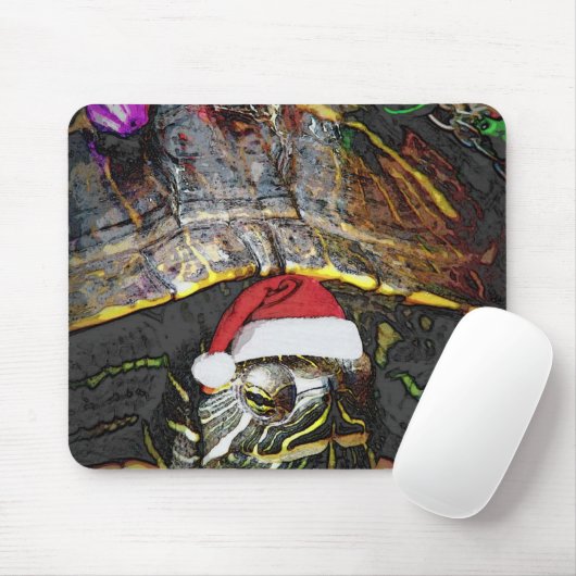 kerstschildpad muismat (Met muis)